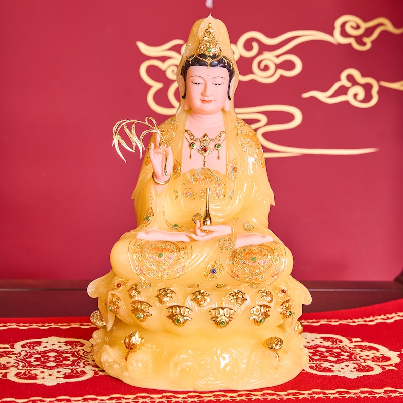 Thực hiện nghi thức chính an vị và khai quang điểm nhãn tượng tại nhà