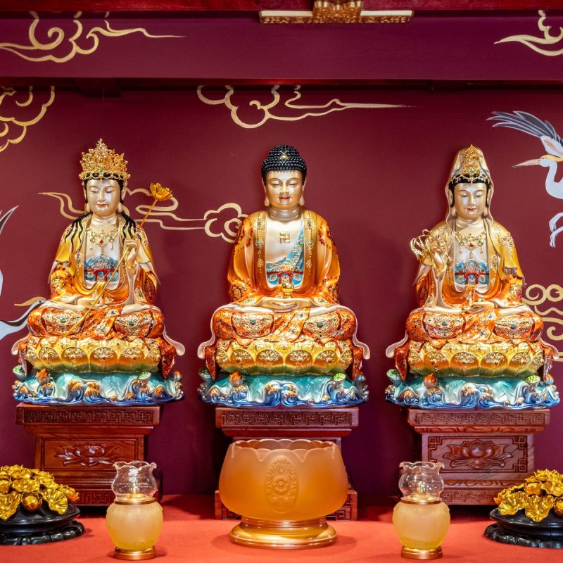 Các mẫu tượng Phật Tây Phương Tam Thánh