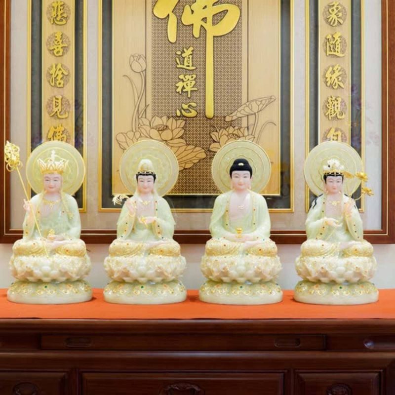 Các mẫu Tây Phương Tam Thánh Ngồi tại Chánh Tâm