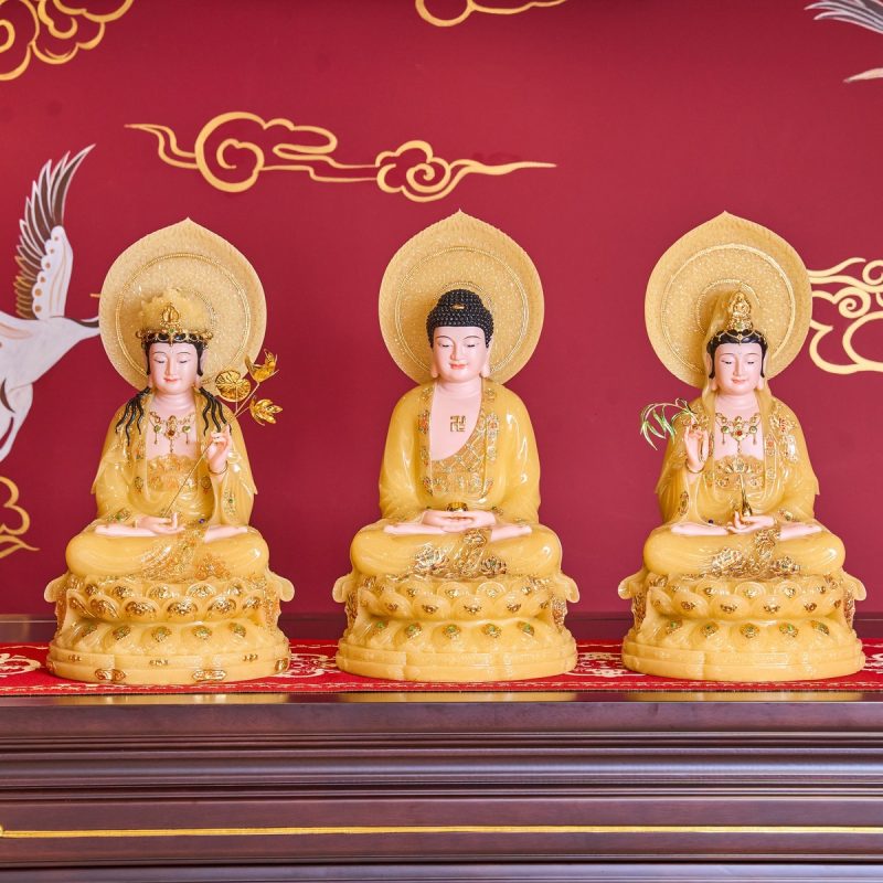 Bộ tượng Tây Phương Tam Thánh là gì?